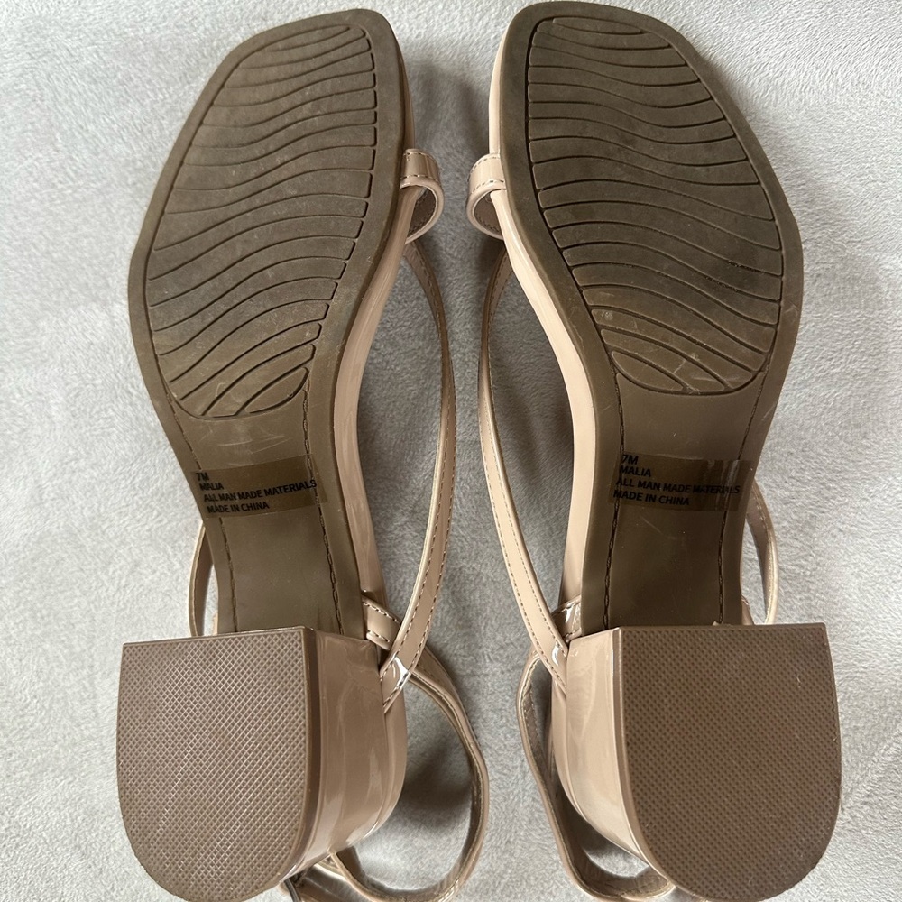 Nordstrom Strappy Square-Toe Sandals in Nude - Picture 3 of 5